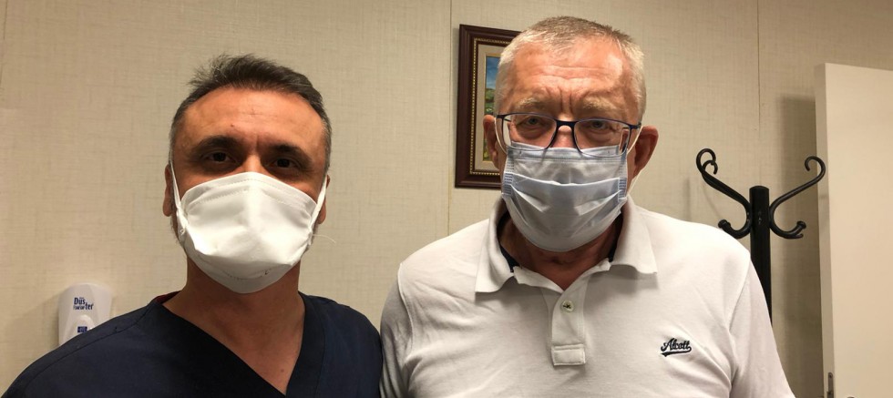 Rus hasta, hastaneden zafer işareti yaparak ayrıldı  