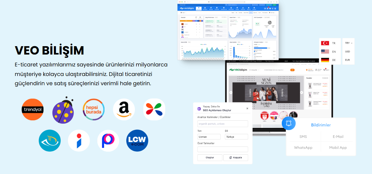 Veo Bilişim E-Ticaret Yazılımları