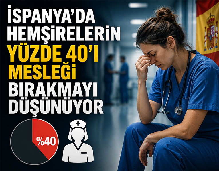 İspanya’da hemşirelerin yüzde 40’ı mesleği bırakmayı düşünüyor