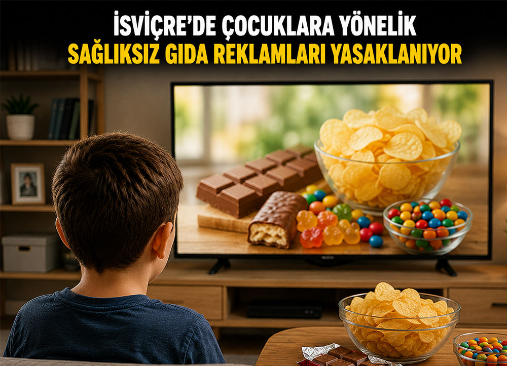 İsviçre’de çocuklara yönelik sağlıksız gıda reklamları yasaklanıyor