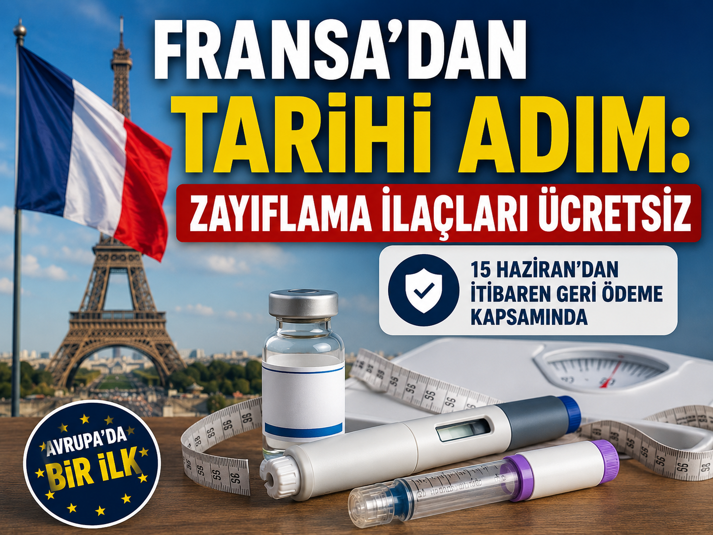 Fransa’dan tarihi adım: Zayıflama ilaçları ücretsiz