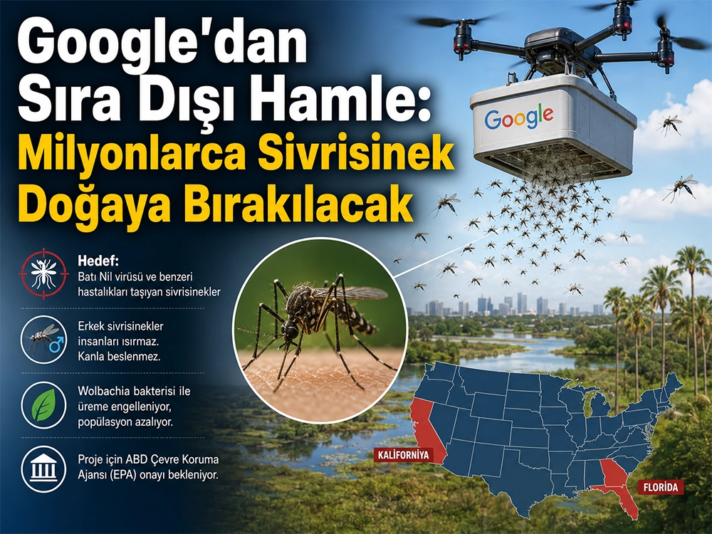 Google’dan sıra dışı hamle: Milyonlarca sivrisinek doğaya salınacak