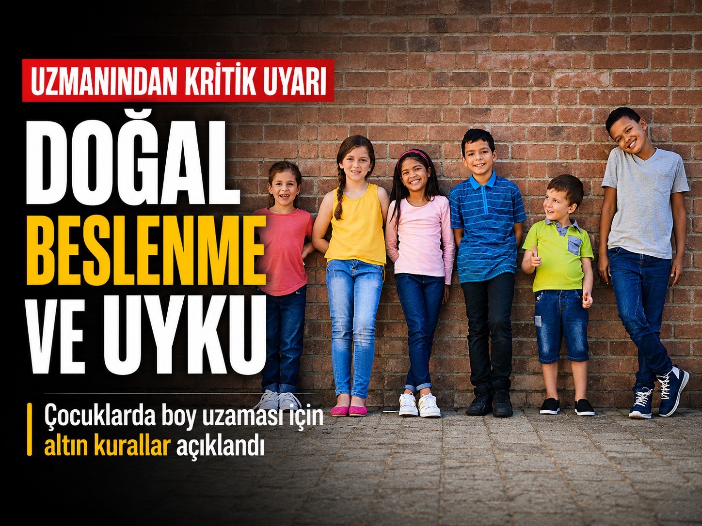 Çocuklarda boy uzaması için altın değerinde öneriler