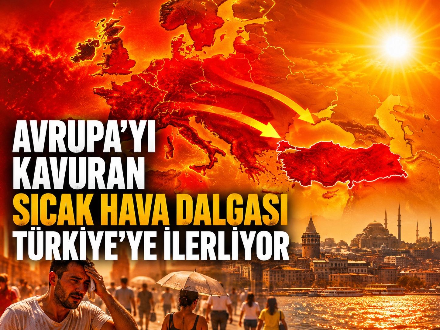 Avrupa’yı kavuran sıcak hava dalgası Türkiye’ye ilerliyor