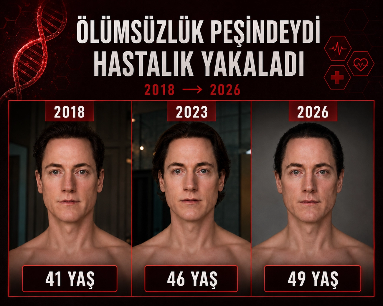 Genç kalma takıntısı hastalıkla gölgelendi
