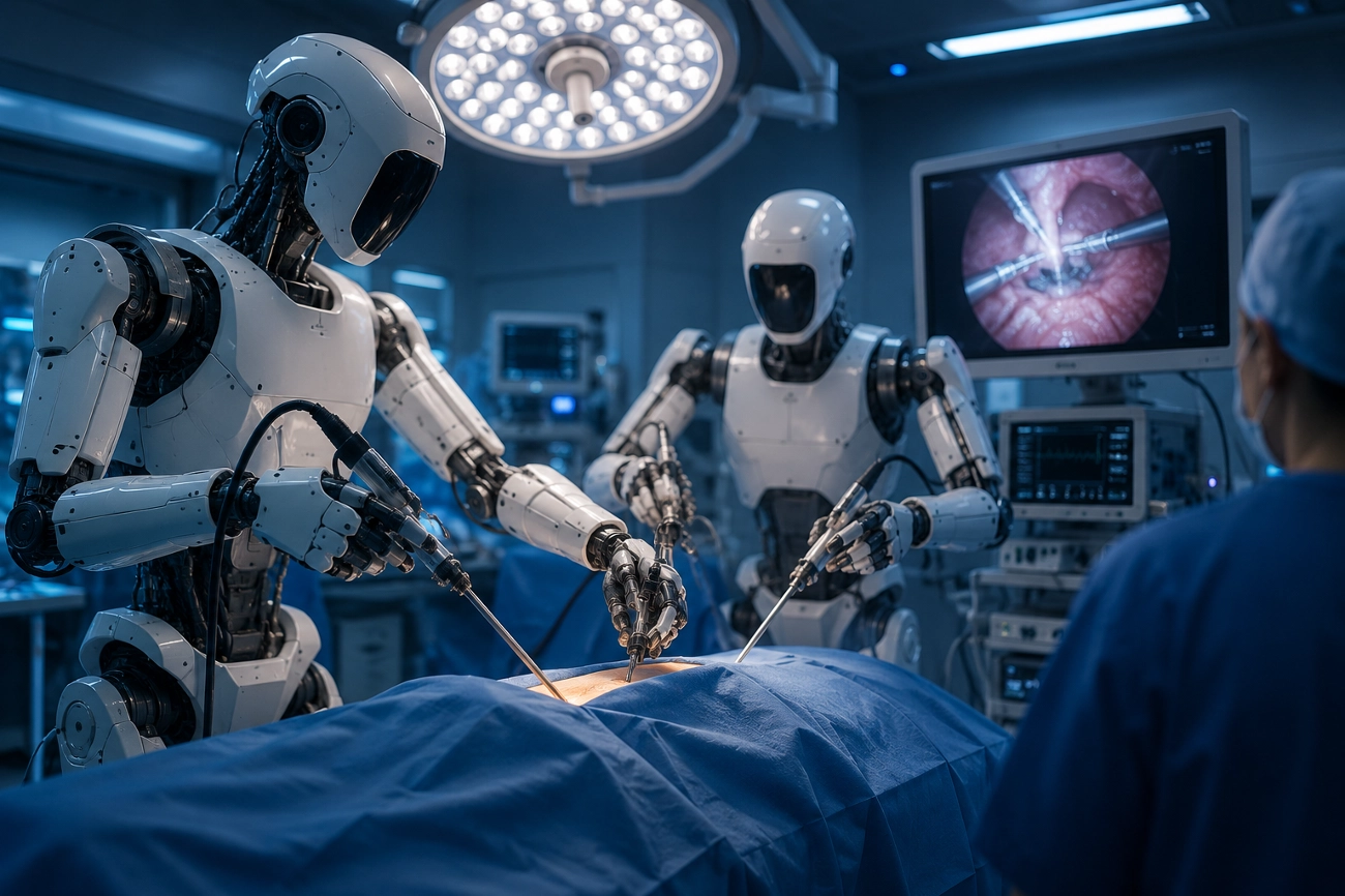 İnsansı robotlar ameliyatta neşteri devraldı
