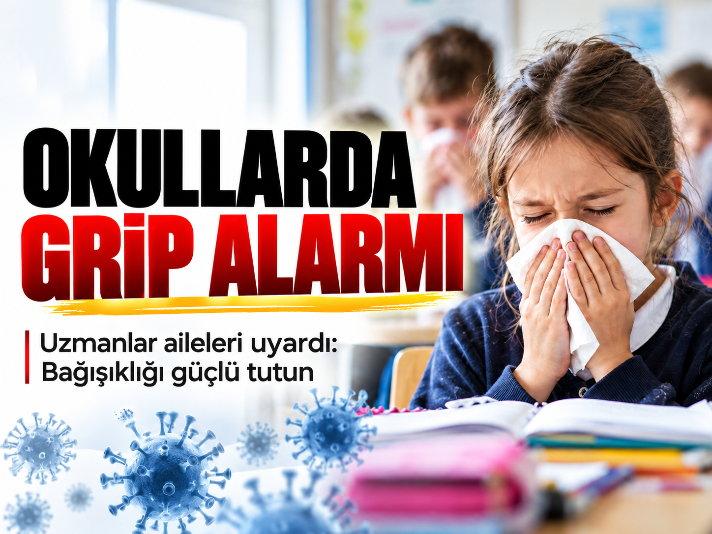 Okullarda grip alarmı: Çocuklar neden sık hastalanıyor?