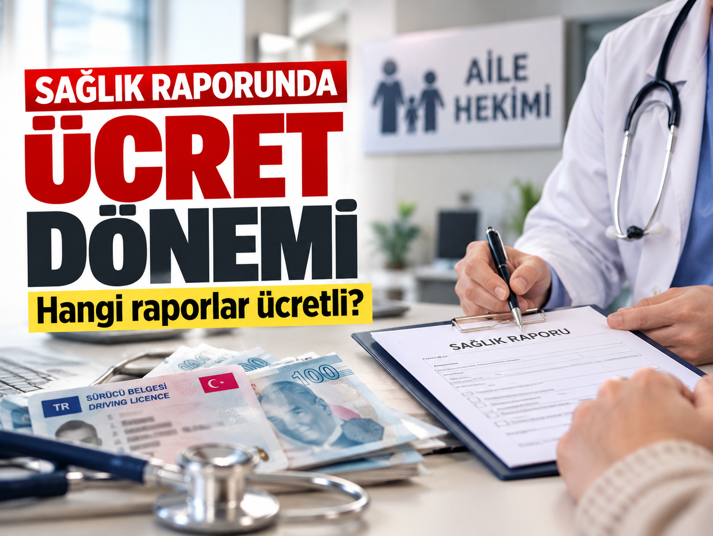Sağlık raporunda ücret dönemi: Hangi raporlar ücretli?