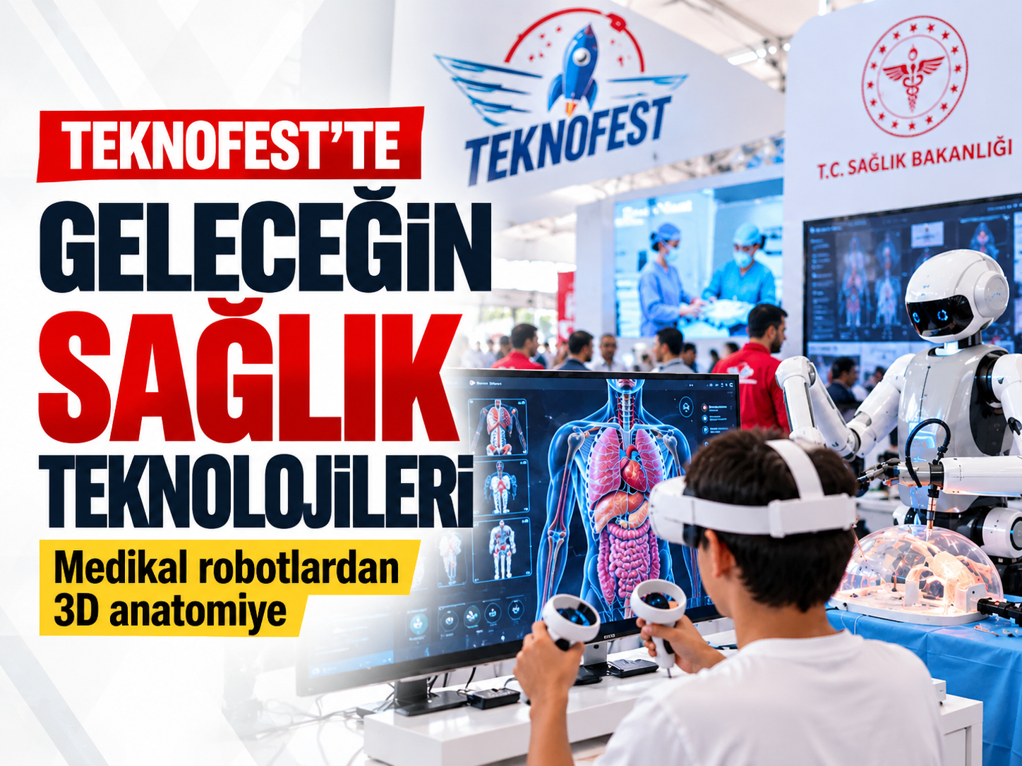 TEKNOFEST’te geleceğin sağlık teknolojileri: Medikal robotlardan 3D anatomiye