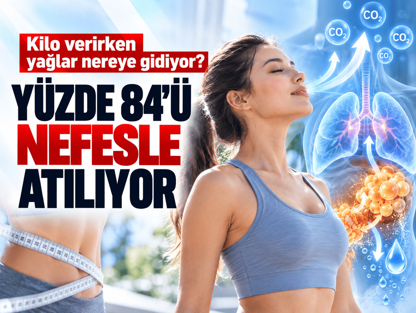 Kilo verirken yağlar nereye gidiyor? Yüzde 84’ü nefesle atılıyor