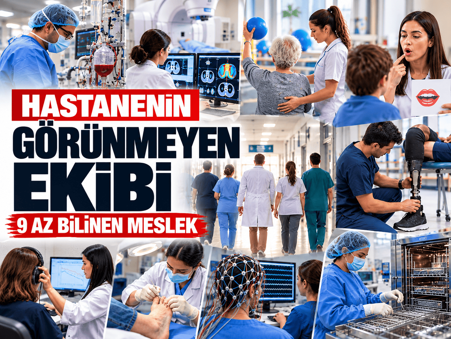 Hastanenin görünmeyen ekibi: 9 az bilinen meslek