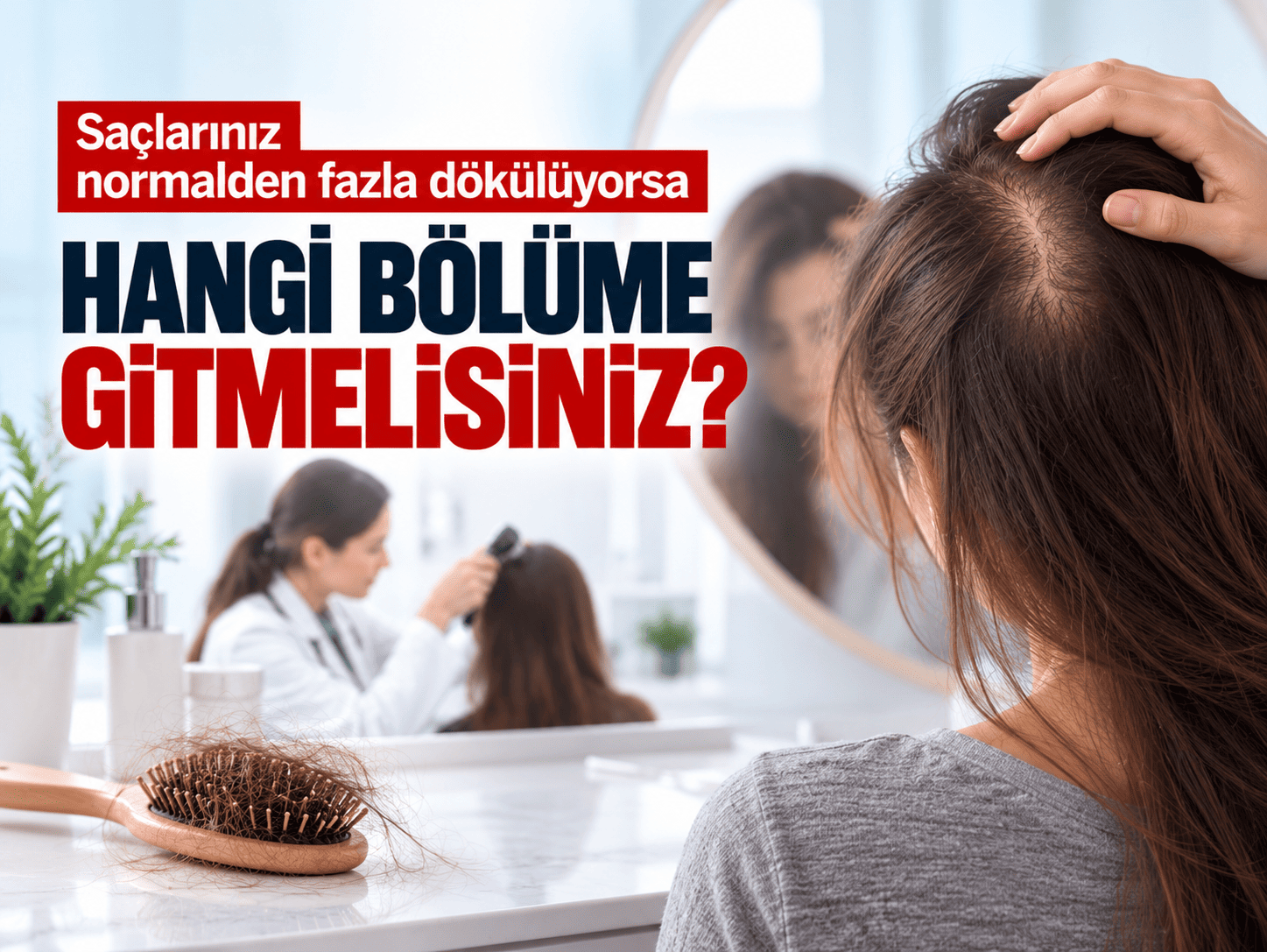 Saçlarınız normalden fazla dökülüyorsa hangi bölüme gitmelisiniz?
