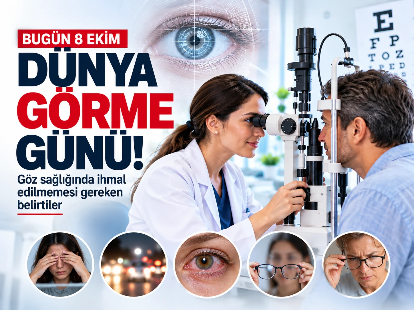 Bugün 8 Ekim Dünya Görme Günü! Göz sağlığında ihmal edilmemesi gereken belirtiler