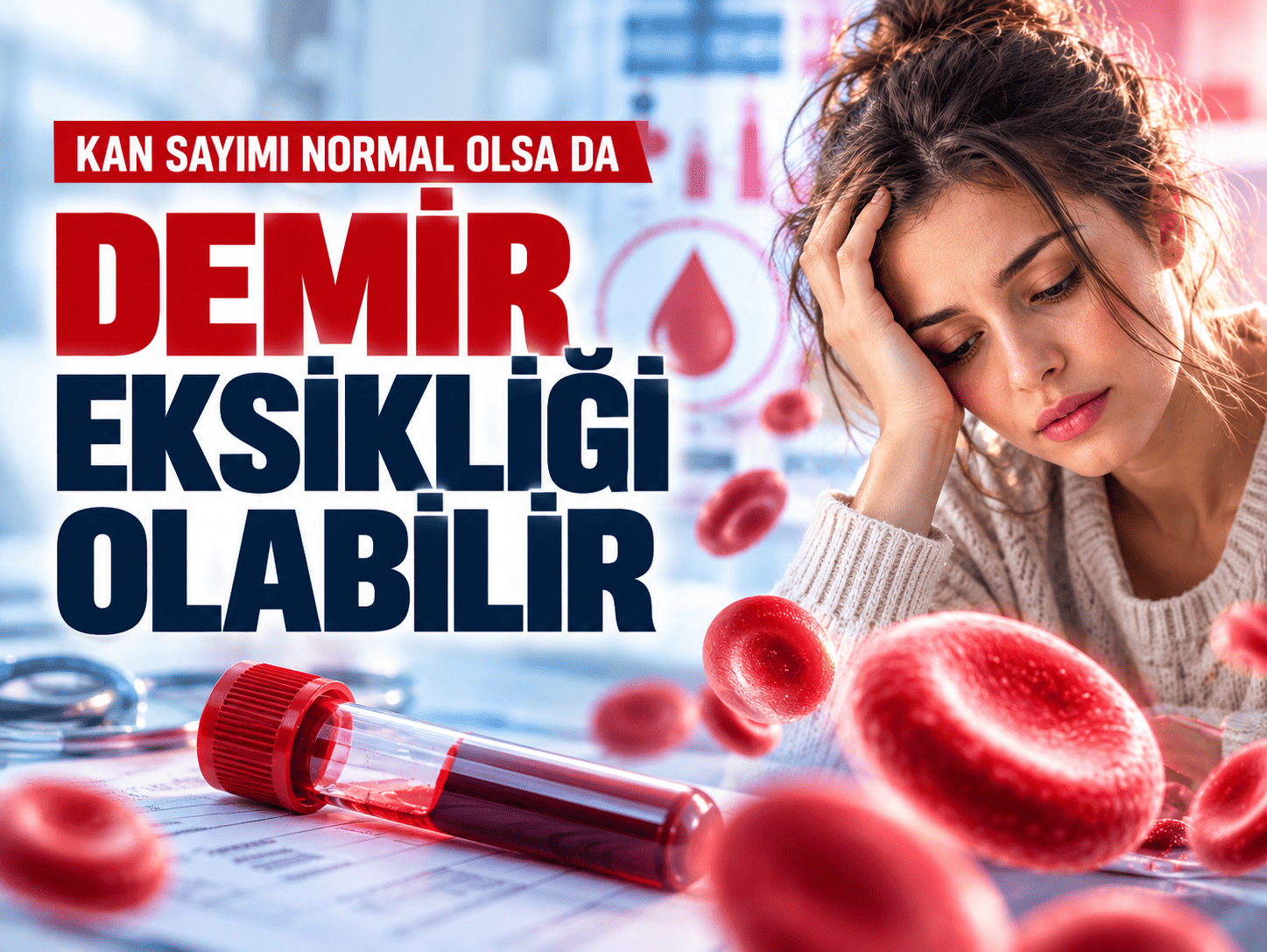 Kan sayımı normal olsa da demir eksikliği olabilir