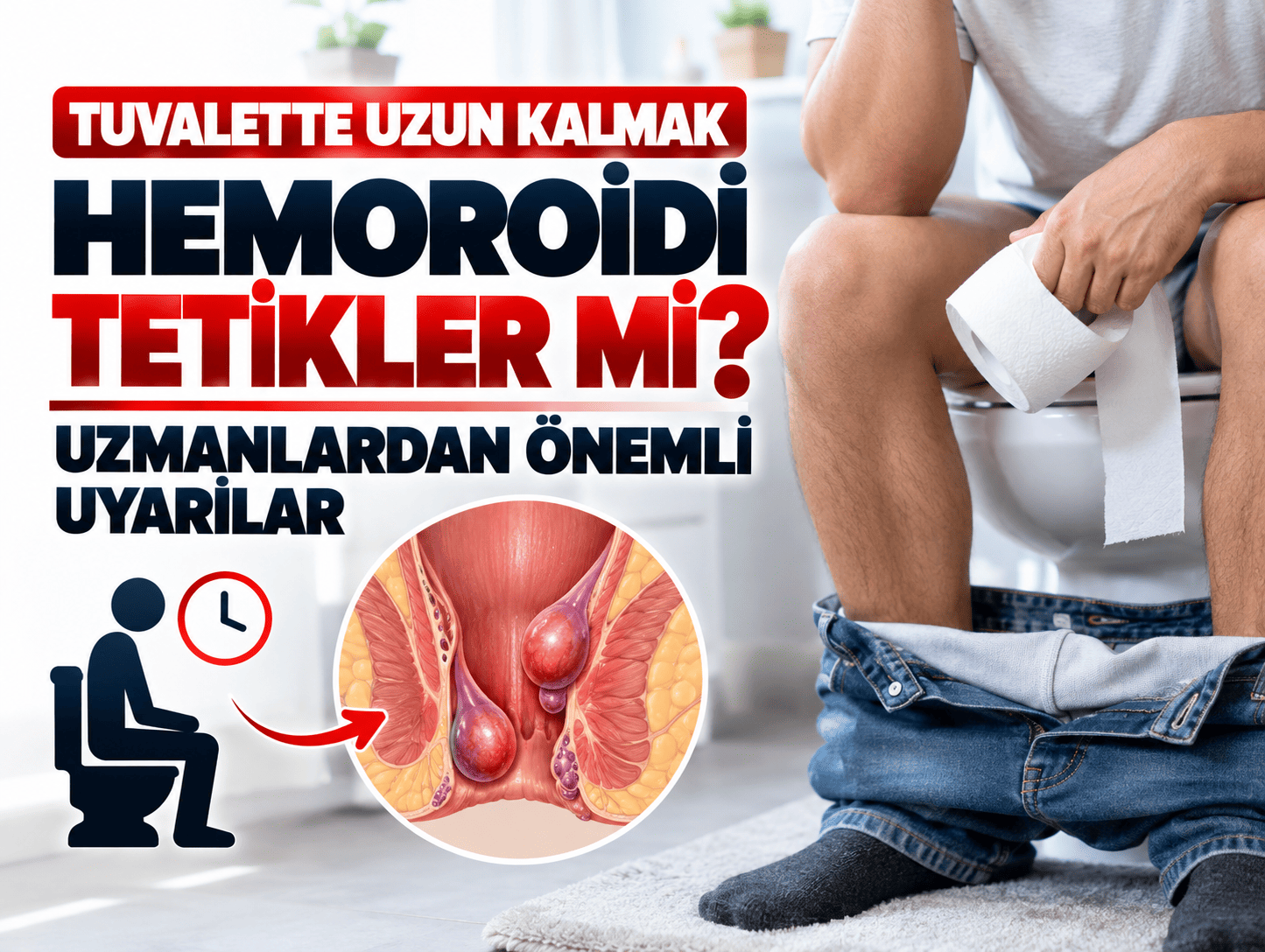 Tuvalette uzun kalmak hemoroidi tetikler mi?