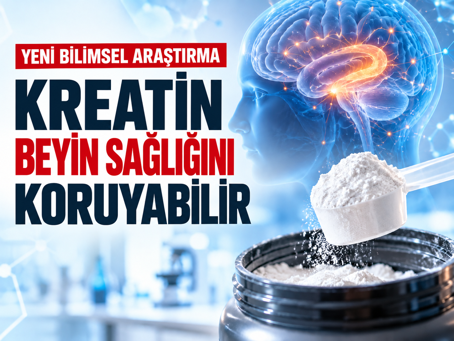 Sporcuların gözdesi kreatinden şaşırtan beyin bulgusu