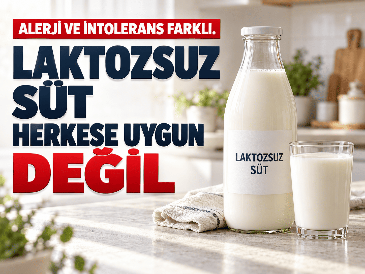 Laktozsuz süt herkese uygun değil: Süt alerjisiyle intolerans arasındaki fark